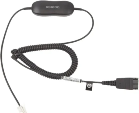 Cable Enroscado Con Conexion Qd Y Rj-9 Jabra Gn-1200-C, 88011-99