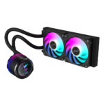 SISTEMA ENFRIAMIENTO LIQUIDO GIGABYTE GP-AORUS WATERFORCE X II 240 MULTISOCKET/2X120MM ARGB/COLOR NEGRO