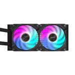 SISTEMA ENFRIAMIENTO LIQUIDO GIGABYTE GP-AORUS WATERFORCE X II 240 MULTISOCKET/2X120MM ARGB/COLOR NEGRO