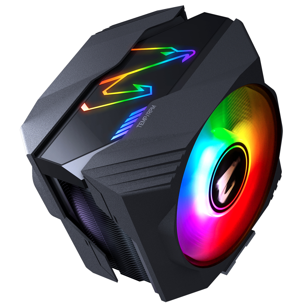 Disipador Para Cpu Gigabyte Aorus Gp-atc800 Rgb, 120mm, 600rpm-2000rpm, Negro