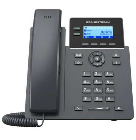 Telefono IP Grandstream Grp2602G Grado Operador 2 Lineas Sip Con 4 Cuentas, Puertos Gigabit PoE, Codec Opus, Ipv4/Ipv6 Con Gestion En La Nube Gdms