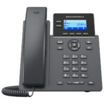 Telefono IP Grandstream Grp2602W 2 Lineas, 2 Puertos Ethernet Conmutados De 10/100 Mbps, Conector Rj9 Para Auriculares, Color Negro