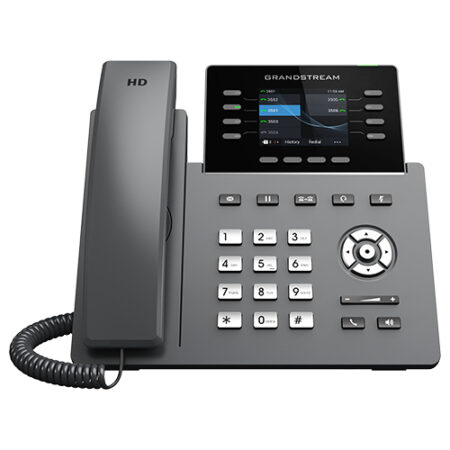 Teléfono IP Profesional Carrier De 8 Líneas Con 6 Cuentas Sip, WiFi, Bluetooth, Gdms, Gigabit Con PoE