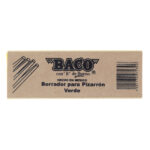 Borrador Baco De Madera Gs022/72306 Para Pizzaron De Color Blanco Y Verde -