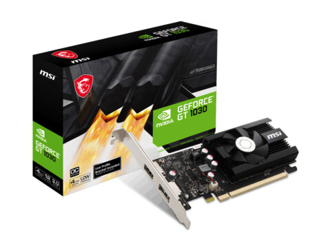 T/Video MSI Nvidia Geforce Gt 1030 4Gd4 Lp Oc/4Gb/Gddr4/64Bit/DP/HDMI/PCI Express 3.0 X16