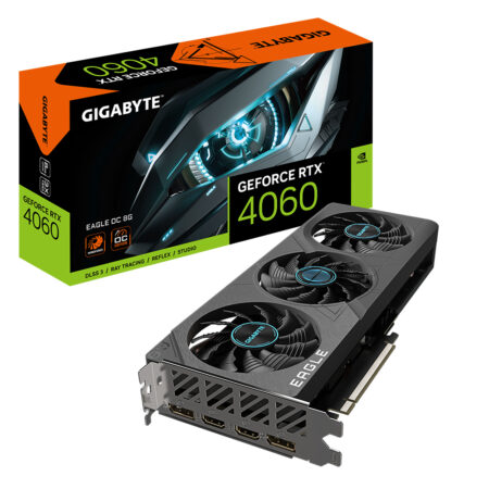 T/Video Gigabyte Nvidia Geforce Gv-N4060Eagle Oc-8Gd /8Gb/Gddr6/128Bit/2505Mhz/HDMI/PCI Express 4.0