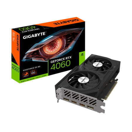 T/Video Gigabyte Geforce Rtx 4060 8Gb Ddr6 Windforce Oc, Gv-N4060Wf2Oc-8Gd