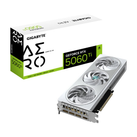 T/Video Gigabyte Gv-N506Taero Oc-8Gd Geforce Rtx 5060 Ti/8Gb Gddr7/PCI-E 5.0/HDMI/DP/3 Fan/Color Blanco
