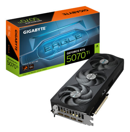 T/Video Gigabyte Gv-N507Teagle Oc-16Gd Geforce Rtx 5070 Ti/16Gb Gddr7/PCI-E 5.0/1X HDMI/3X DP/Rgb/BIOS Dual/Color Negro