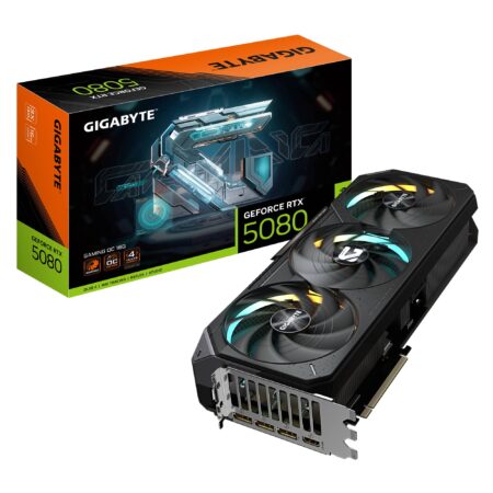 T/Video Gigabyte Gv-N5080Gaming Oc-16Gd Geforce Rtx 5080/16Gb Gddr7/PCI-E 5.0/3X DP/2X HDMI/Rgb Halo