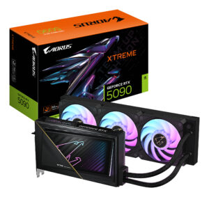 T/VIDEO GIGABYTE GV-N5090AORUSX W-32GD GEFORCE/32GB GDDR7/PCI-E 5.0/HDMI/DP/ATX/ILUMINACION RGB
