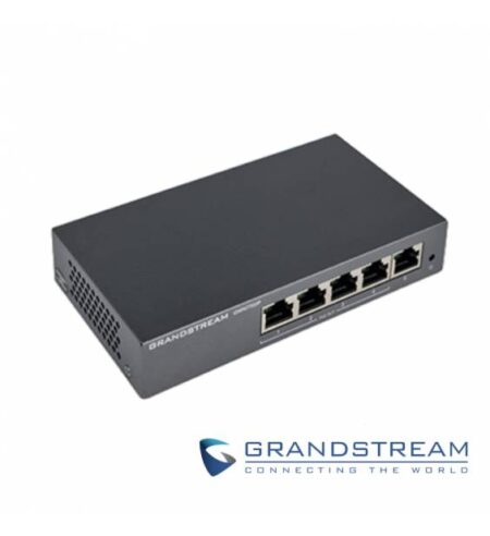 Switch Gigabit Grandstream Gwn7700P De 5 Puertos/No Administrable/10/100/1000Mbps/4 Puertos PoE+/Hasta 60W/Gabinete Para Escritorio O Pared