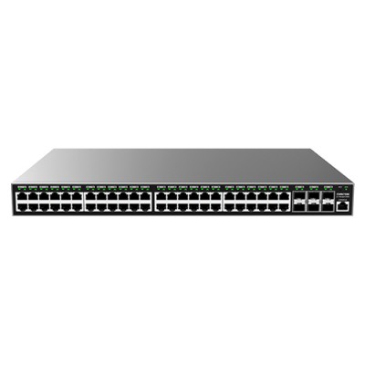 Switch Administrable Capa L2+, 48 Ptos Gigabit + 6 Sfp, PoE Hasta 400W De Salida, Compatible Con Gwn Cloud