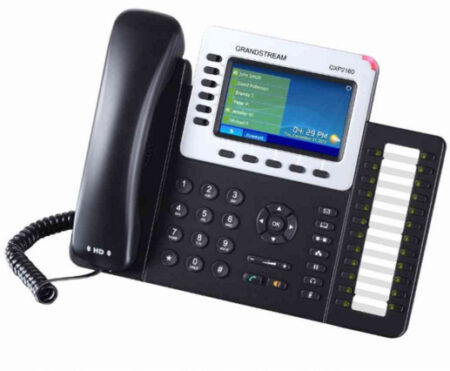 Teléfono IP De 6 Líneas Con 6 Cuentas Sip, Gigabit Con PoE, Conferencia De 5 Vías, Sip, Bluetooth, Incluye Su Fuente De Alimentación