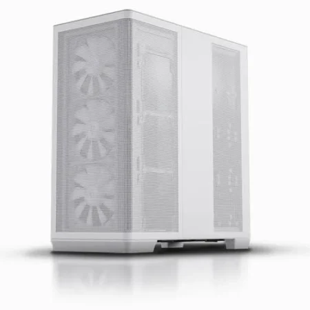 Gabinete Apnx 4711099474318, Midi-Tower, Sin Fuente, Argb, USB 3.2, Color Blanco, ATX