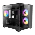 Gabinete Antec Cx600M Argb_B/Mini Tower/Ventana Cristal/Sin Fuente/3 Ventiladores Instalados/Color Negro/Micro-ATX