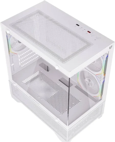 Gabinete Balam Rush Tank Perform 3600/Mini Torre/Ventana De Cristal Templado/Argb/Color Negro/M-ATX/Itx, Br-941631