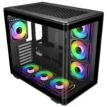 Gabinete Cooler Master Masterbox 600/Mid Tower/Ventana/Sin Fuente/4 Ventiladores Argb Instalados/Color Negro/ATX/Eatx/Mb600-Kgnn-S00