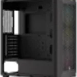 Gabinete Corsair Cc-9011271-Ww 480T Airflow, Midi-Tower, Con Ventana, USB, Sin Fuente, Color Negro, ATX