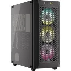 Gabinete Corsair Cc-9011271-Ww 480T Airflow, Midi-Tower, Con Ventana, USB, Sin Fuente, Color Negro, ATX