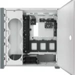 GABINETE CORSAIR CC-9011264-WW MIDI-TOWER, CON VENTANA, SIN FUENTE, USB 3.2, SIN VENTILADORES INSTALADOS, BLANCO, MICRO-ATX