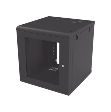 Gabinete De Pared 12U Linkedpro Sr-1912-Gn2G/635 Mm/Rack De 19”/Acero Reforzado/Color Negro