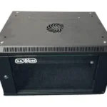 Gabinete De Pared 6Ur Saxxon Sx-R6U-5406A Puerta De Vidrio Templado/37X53X40Cm/Color Negro