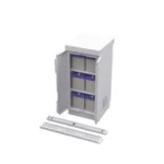 Gabinete De Seguridad Epcom Industrial Efcb051106W De Lamina Galvanizada/Para Almacenamiento De Baterias/Hasta 6 Baterias Pl110D12/Blanco