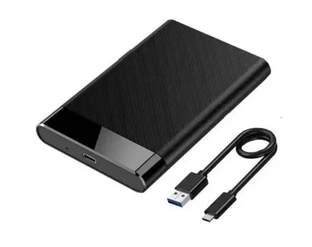 Gabinete Externo Para SSD Y HDD 2.5″ Gigatech Acc-350/USB-C/Color Negro
