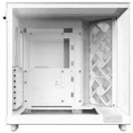 Gabinete Nzxt Cc-H61Fw-01 H6 Flow, Midi Tower, Con Ventana, Sin Fuente, USB 3.2, 3 Ventiladores Instalados, Color Blanco, ATX