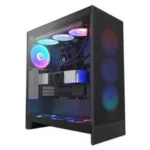 Gabinete Nzxt H7 Flow Cm-H72Fb-01 Midi-Tower/Con Ventana/Sin Fuente/3X Ventiladores 120Mm/Color Negro