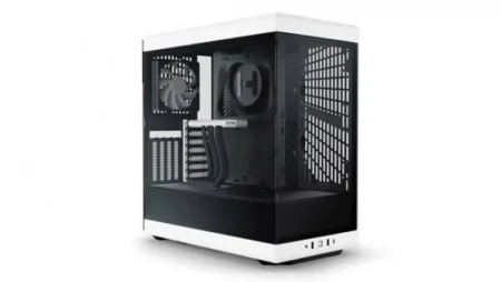 Gabinete Hyte Y40/Midi-Tower/Con Ventana/Sin Fuente/USB 3.0/2 Ventiladores 120Mm/Negro-Rojo/ATX/Cs-Hyte-Y40-Br