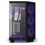 Gabinete Nzxt H6 Flow Cc-H61Fb-R1 Rgb/Midi-Tower/Con Ventana/Sin Fuente/USB 3.2/3X Ventiladores Rgb/Color Negro