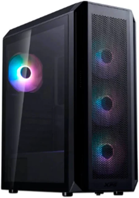 Gabinete Xpg Valor Air Plus/Mid Tower/Vidrio Templado/Sin Fuente/4 Ventiladores Instalados/Color Negro/Micro-ATX/Mini-Itx/Valorairplusmta-Bkcww
