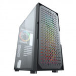 Gabinete Yaguaret Cgfalconygt, Mid-Tower, C/Ventana, Sin Fuente, USB 2.0/3.0, Rgb, Color Negro, Factor ATX