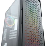 Gabinete Yaguaret Cguniconpw550Ygt, Mid Tower, C/Ventana, 550W De Fuente, USB 3.0, Rgb, Color Negro, ATX