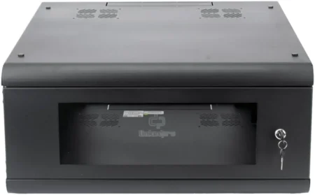 Gabinete De Pared 19″ Linkedpro Sr-1904-Gn2G Con Puerta De Cristal Templado/635Mm De Profundidad/4U/Acero Reforzado