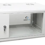 Gabinete De Pared Linkedpro Sr1906Lh3Gw 6U Con Puerta De Cristal Templado/455Mm De Profundidad Total/Rack De 19''/Acero Reforzado/Color Blanco