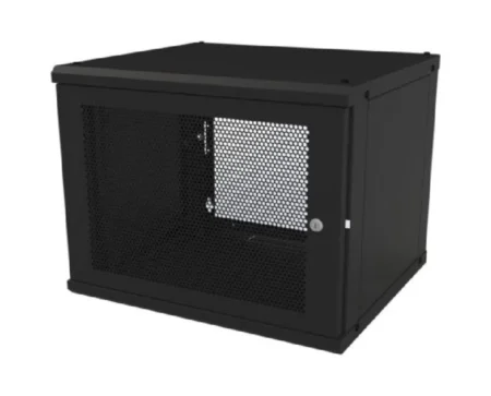 GABINETE DE PARED FIJO LINKEDPRO PUERTA PERFORADA, CON RACK DE 19IN, 9 UNIDADES DE RACK, SR-1909-GFP-VR2