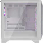 Gabinete MSI Mpg Gungnir 210R White/Mid Tower/Ventana Cristal Templado/Sin Fuente/4 Ventiladores Instalados/Color Blanco/ATX/Micro-ATX