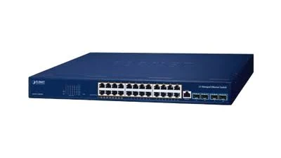 Switch PoE Planet Gs-6311-24Hp4X 24 Puertos/Administrable Capa 3/Hasta 480W/8 Puertos 802.3Bt/16 Puertos 802.3At/4 Puertos Sfp 10G