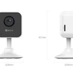 CAMARA IP WIFI EZVIZ H1C 1080P/LENTE 2.8MM/INTERIOR/VISION NOCTURNA/SOPORTA MICROSD 512GB