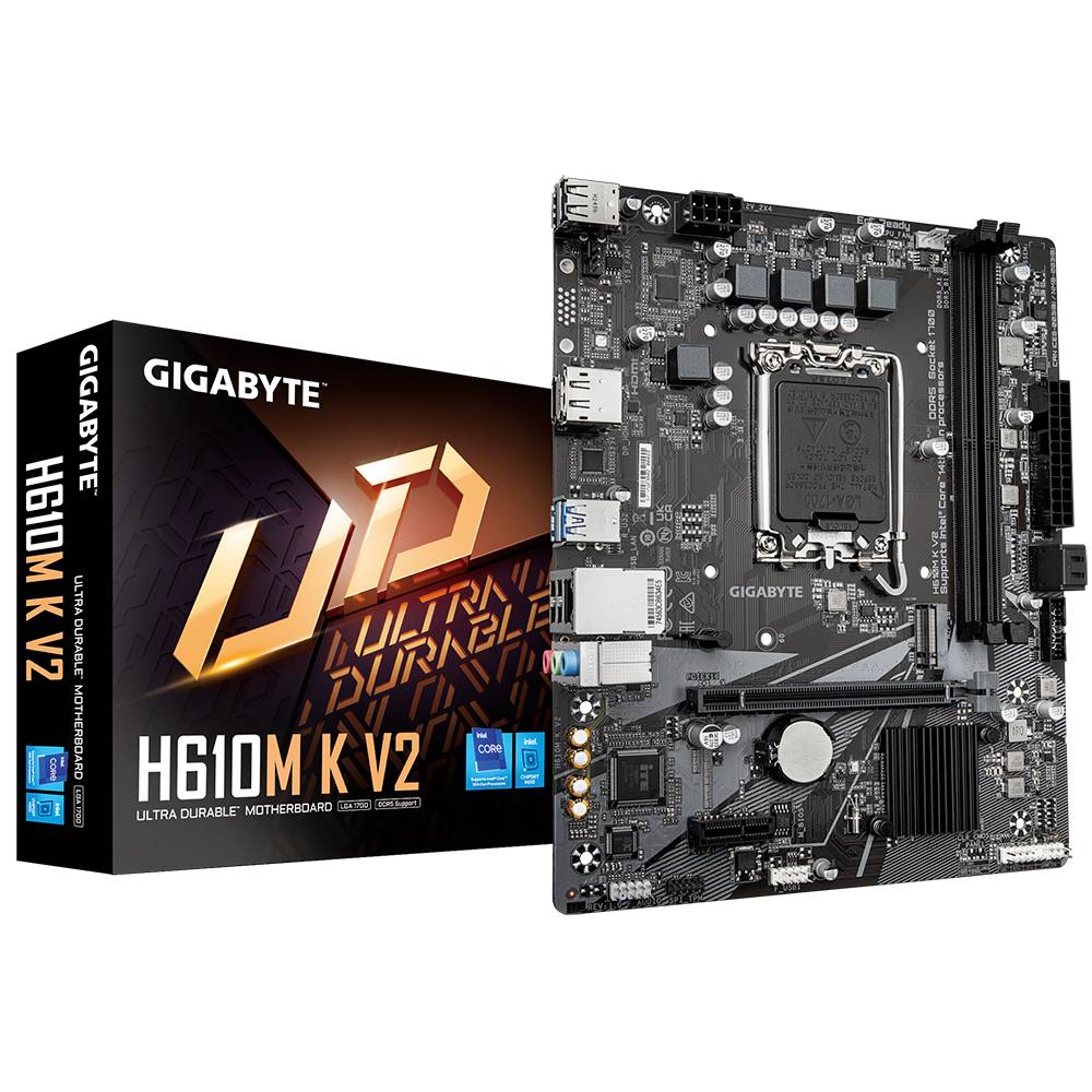 Mb Gigabyte H610m K V2 Socket 1700/2xddr5/hdmi/dp/pcie 3.0/micro Atx