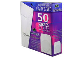Paquete De 50 Sobres P/Cd Con Ventana Mapasa 12.7 X 12.7, Ha0126