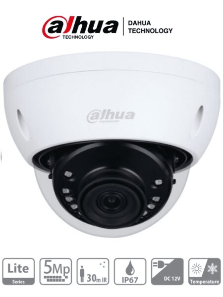 Dahua Hac-Hdbw1500E-28 – Cámara Domo De 5 Megapixeles Antivandalica/ Lente De 2.8Mm/ 111 Grados De Apertura/ Ir De 30 Mts/ IP67/ Ik10/ –