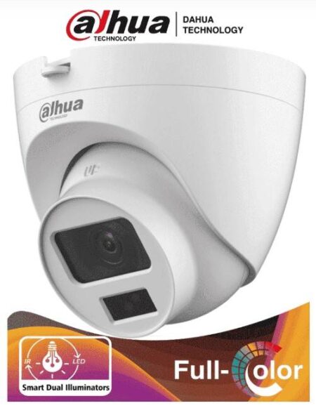 Dahua Hac-Hdw1200Clqn-Il-A – Camara Domo De 2 Megapixeles/ Dual Inteligente + Fullcolor/2.8 Mm/ 102°A/ 20 Metros De Ir Y Luz Visible/ Microfono –