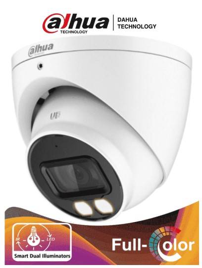 Dahua Hac-Hdw1200T-Il-A - Camara Domo De 2 Megapixeles/ Dual Inteligente + Full Color/ Lente De 2.8 Mm/ 102 Grados De Apertura/ Microfono / 40 M Ir -