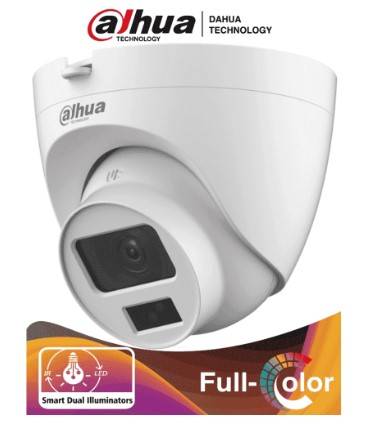 Dahua Hac-Hdw1500Clq-Il-A – Camara Domo De 5 Mp/Dual Inteligente + Fullcolor/ 2.8 Mm/ 106 Grados De Apertura/ 20 Metros De Ir Y Luz Visible/ Microfono –