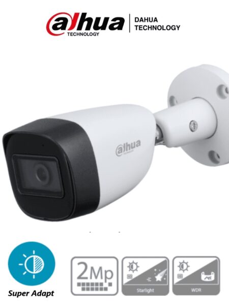 Dahua Hac-Hfw1231Cm-28 – Camara Bullet 1080P/ Super Adapt/ Metalica/ Lente De 2.8Mm/ Wdr Real De 130 Db/ 107 Grados De Apertura/ 30 Mts De Ir/ IP67 –
