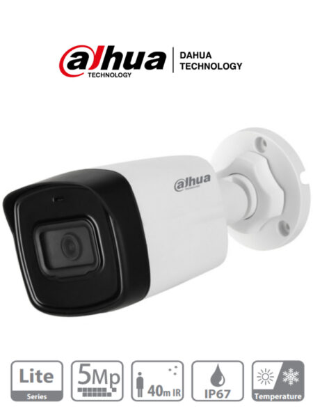 Dahua Hac-Hfw1500Tl-28 – Camara Bullet De 5 Megapixeles/ Lente De 2.8 Mm/ 111 Grados De Apertura/ Ir De 40 Mts/ IP67/ Starlight/ Dwdr/ –